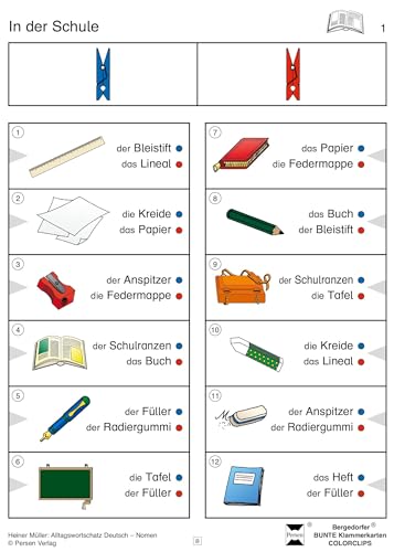 DaZ: Alltagswortschatz - Nomen: (1. bis 4. Klasse) (Bergedorfer® Colorclips)